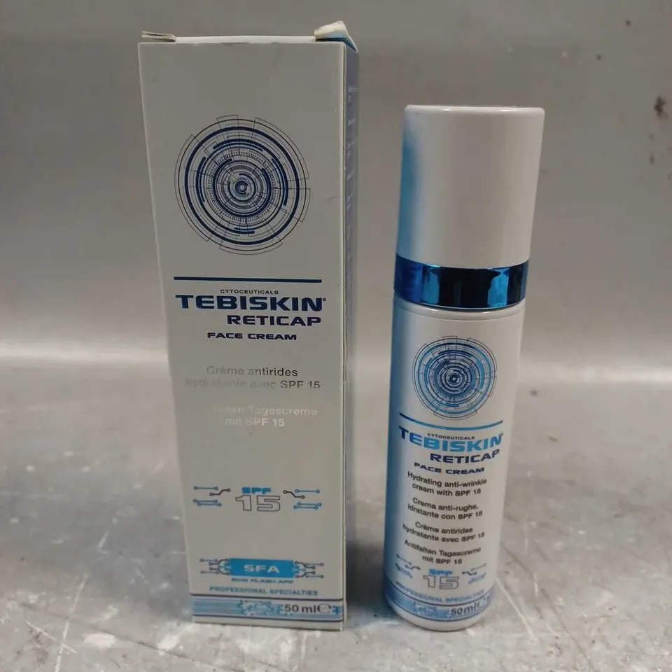 BOXED CYTOCEUTICALS TEBISKIN RETICAP FACE CREAM SPF 15 50ML