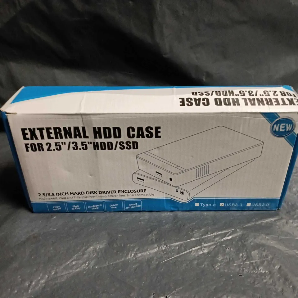 EXTERNAL HDD CASE FOR 2.5IN/3.5IN HDD/SSD 