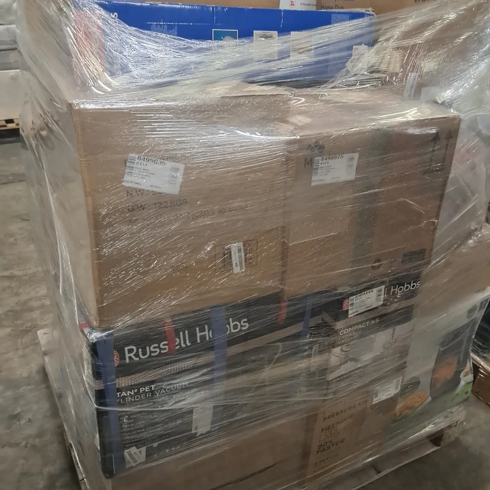 PALLET OF APPROXIMATELY 25 UNPROCESSED RAW RETURN HOUSEHOLD AND ELECTRICAL GOODS TO INCLUDE;