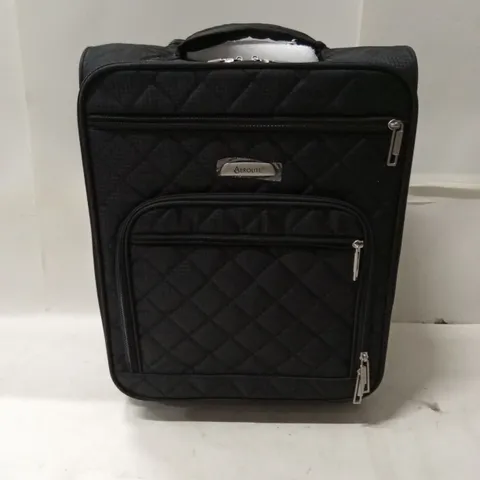 AEROLITE QUILTED BLACK TRAVEL LUGGAGE / CARRY-ON CASE