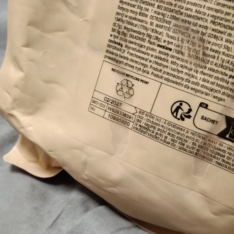 MYVEGAN ROLLED OATS – 2.5KG, RESEALABLE POUCH