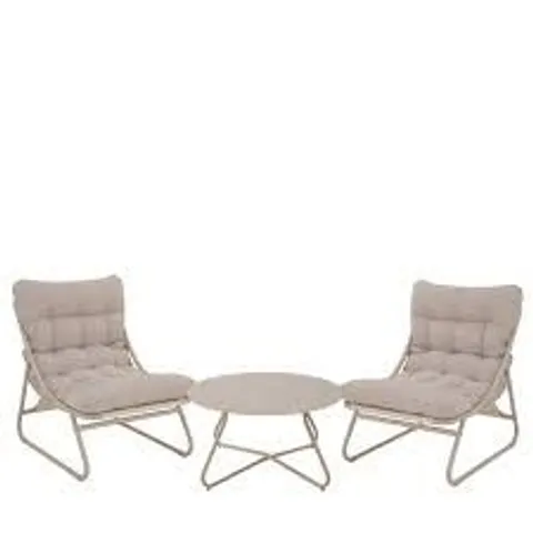 BOXED MY GARDEN STORIES PADDED BISTRO SET NATURAL