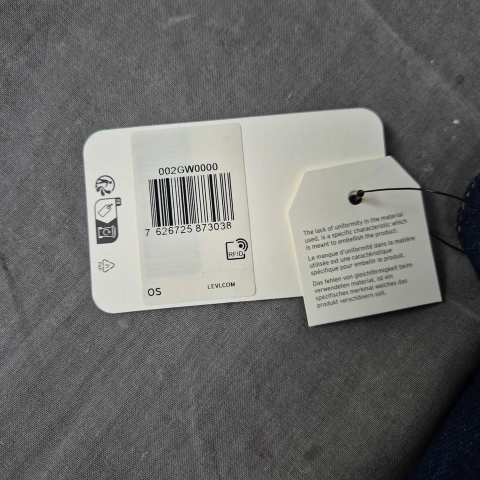 Levi's Denim Backpack – Blue with Brown Suede Base