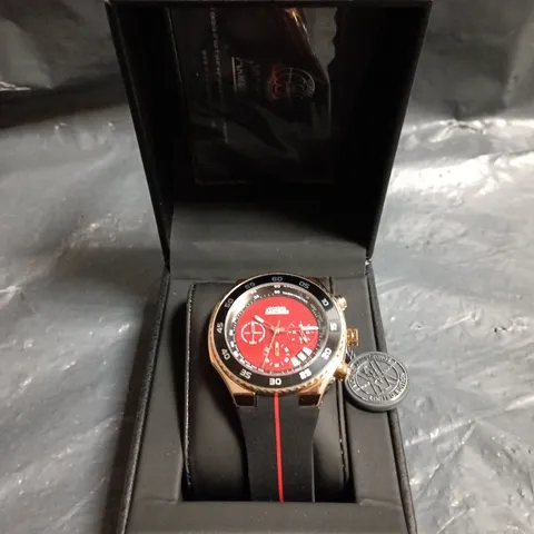 VICKERS ARMSTRONGS HARRIER ROSE RED WATCH – GOLD-TONE