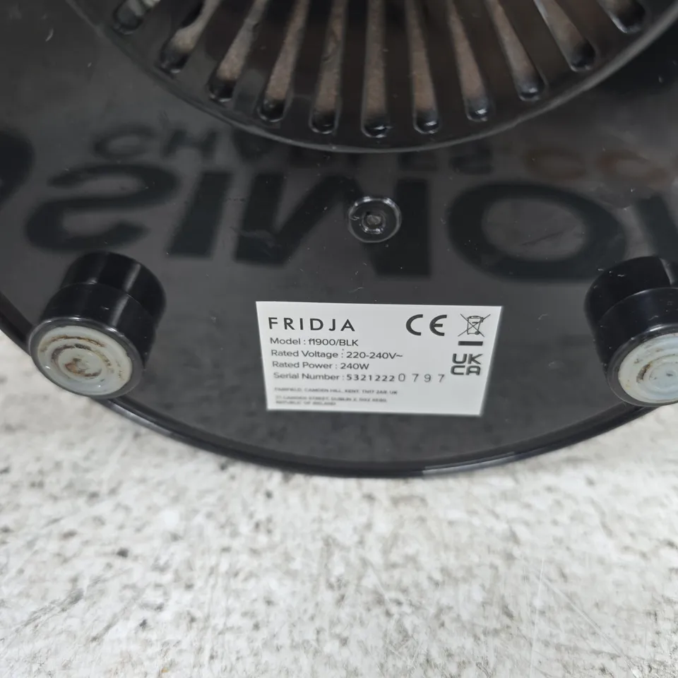 FRIDJA F1900/BLK KITCHEN JUICER, 240W (BLACK) - BASE ONLY, NOT COMPLETE
