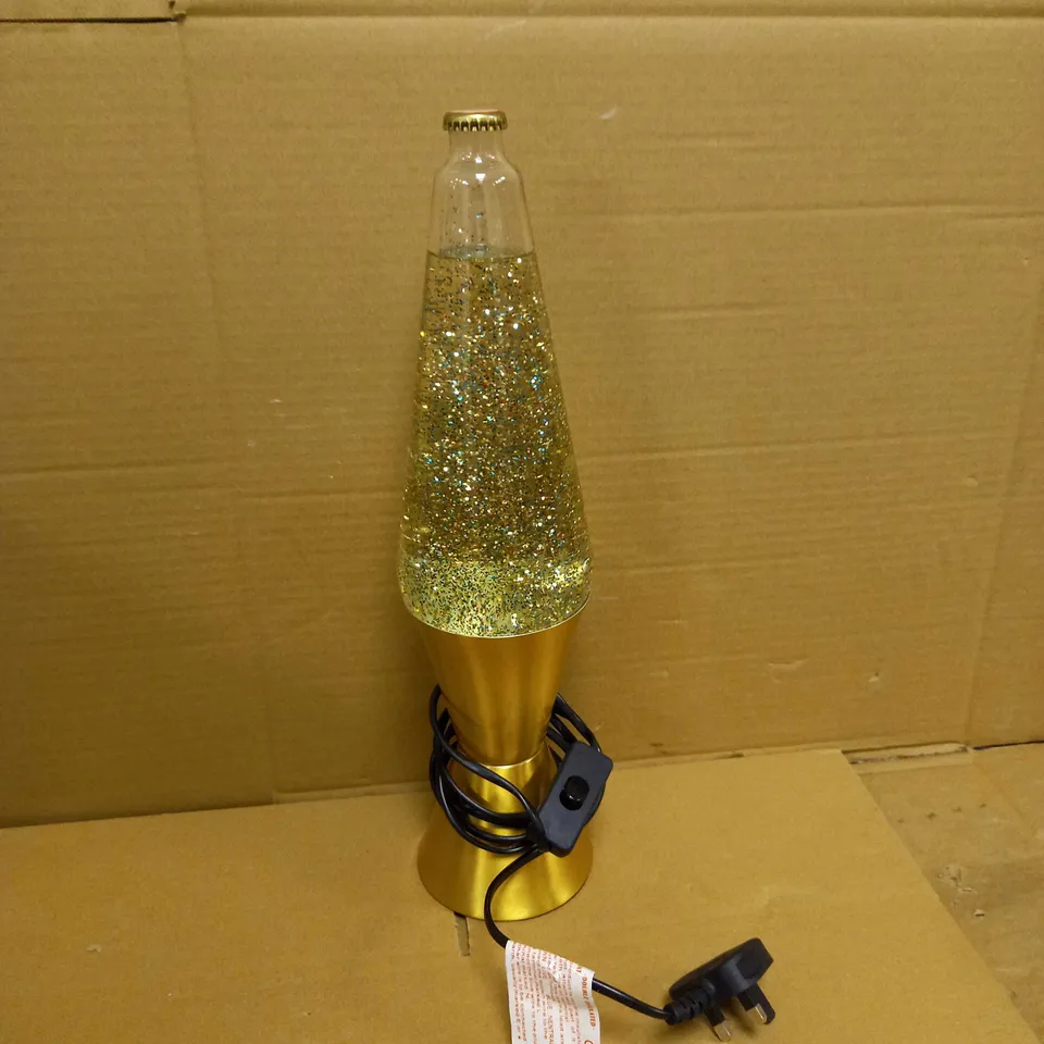THE ORIGINAL LAVA LAMP - GOLD/GLITTER