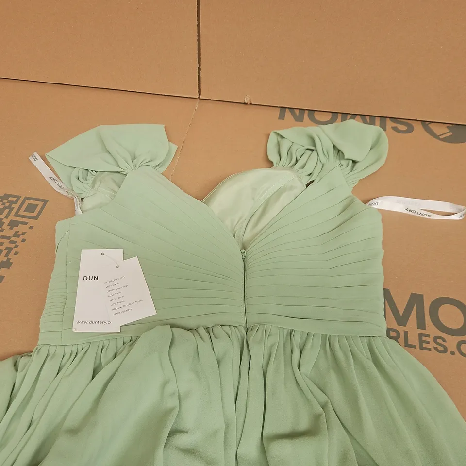 DUNTERY KATELYN SLEEVELESS DRESS IN GREEN