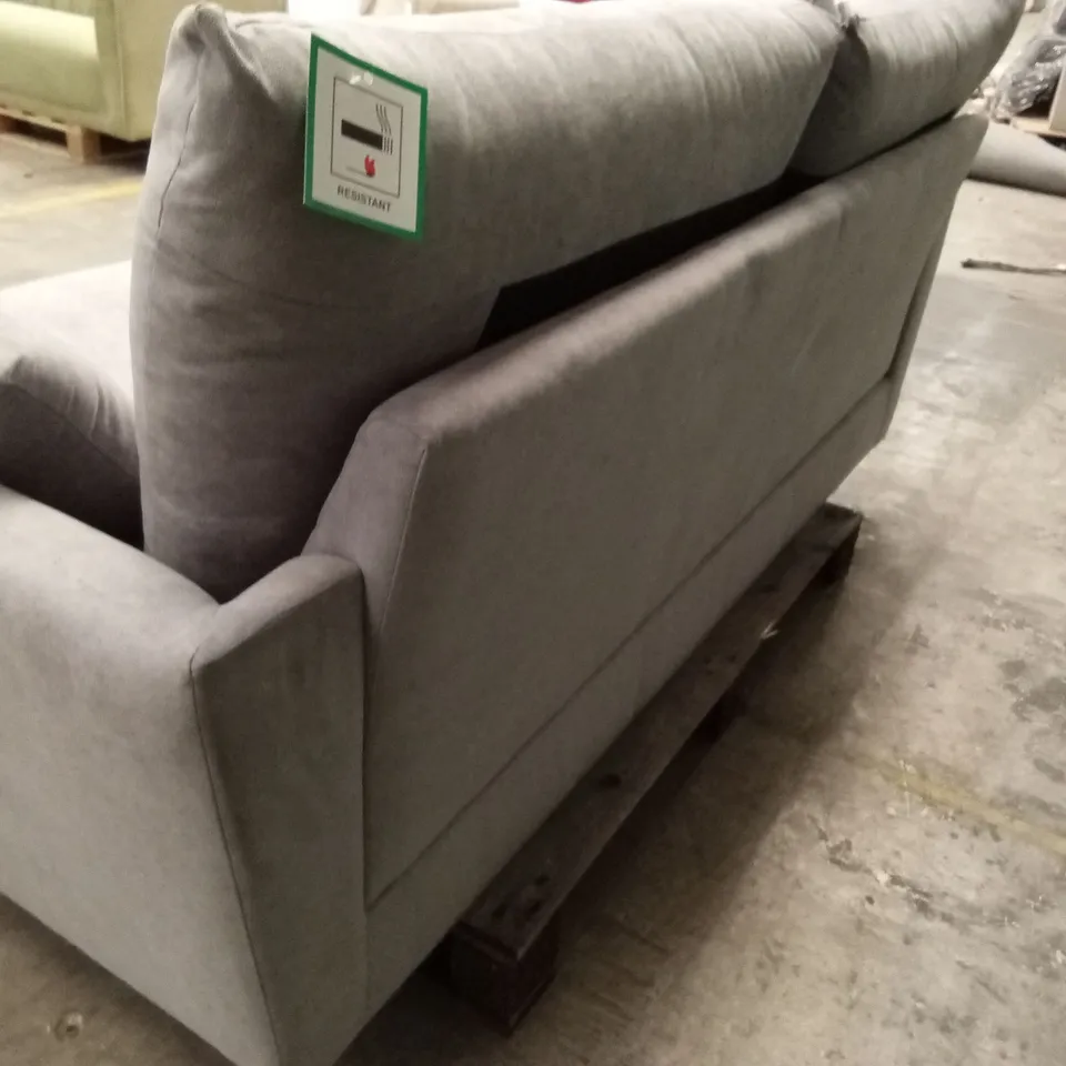 LANGDON 3 SEATER SOFA, GREY HOUSE PLUSH FABRIC