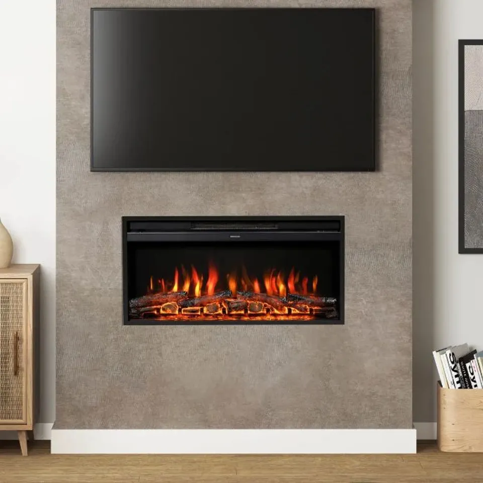 BOXED RODWELL 36 INSET WALL MOUNTED ELECTRIC FIRE