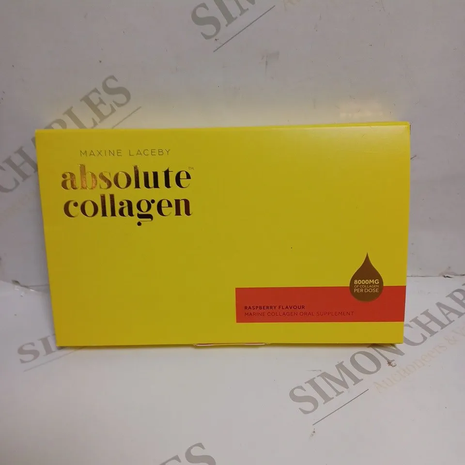 SEALED MAXINE LACEBY ABSOLUTE MARINE COLLAGEN FOOD SUPPLEMENT - RASPBERRY 