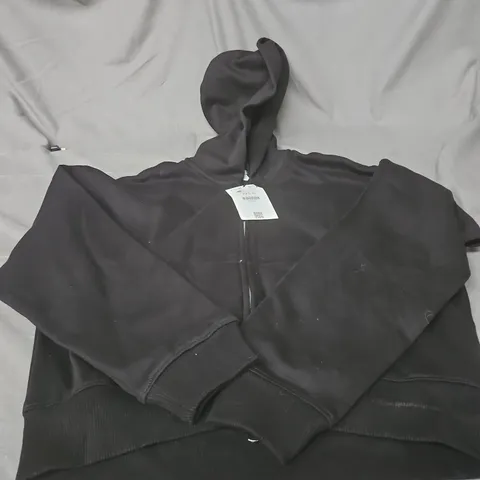 BERSHKA BLACK HOODIE, XXS