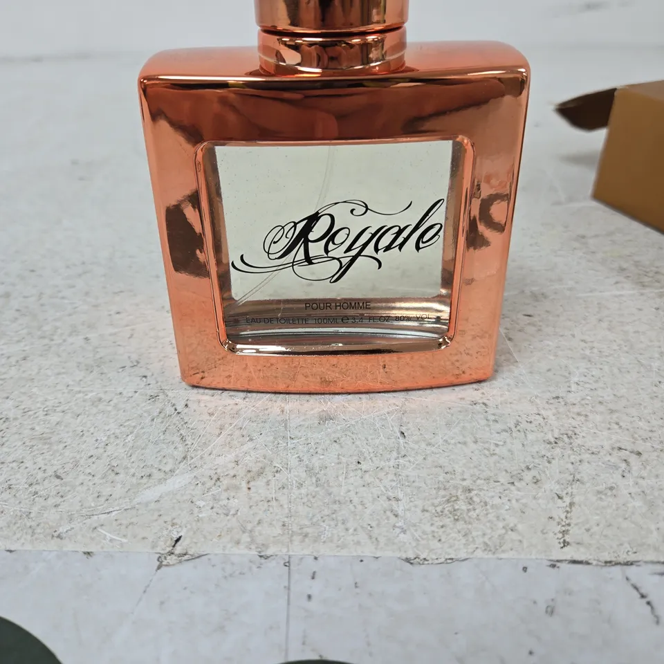 ROYALE POUR HOMME EAU DE TOILETTE 100 ML – ROSE-GOLD BOTTLE IN BOX