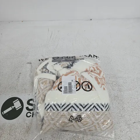 BAGGED IZABEL LONDON PRINT KNIT HOODIE SIZE 18