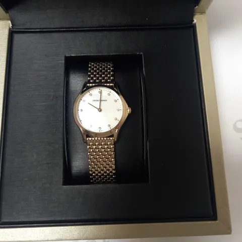 EMPORIO ARMANI SWISS STAINLESS STEEL LADIES WATCH