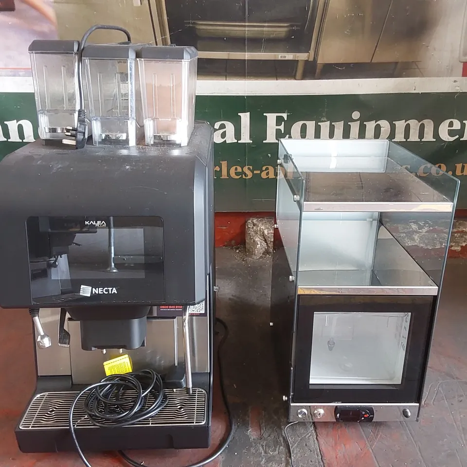 EVOCA KALEA PLUS COMMERCIAL COFFEE MACHINE WITH VITRIFRIGO MILK CHILLER
