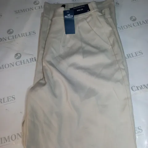 HOLLISTER HIGH RISE WIDE LEG TROUSERS SIZE M