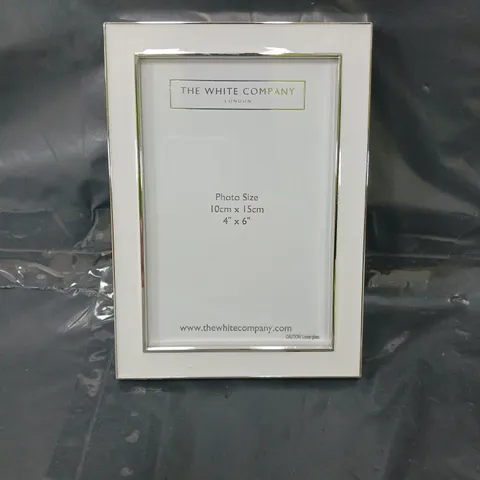 BOXED THE WHITE COMPANY PICTURE FRAME IN WHITE - 10X15CM