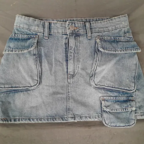 ZARA DEMIN SKIRT IN BLUE SIZE SMALL
