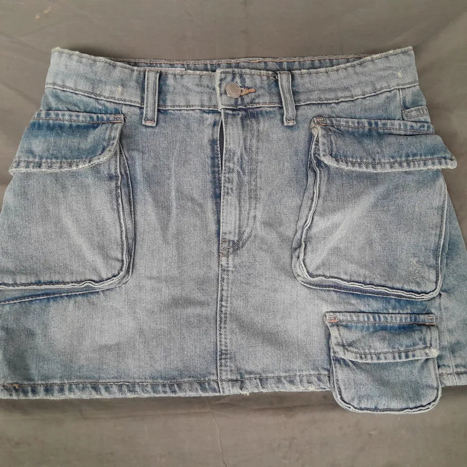 ZARA DEMIN SKIRT IN BLUE SIZE SMALL