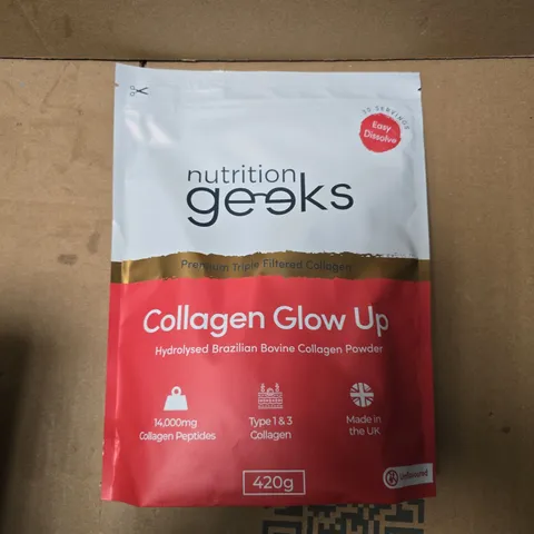 NUTRITION GEEKS COLLAGEN GLOW UP – 420G - UNFLAVOURED