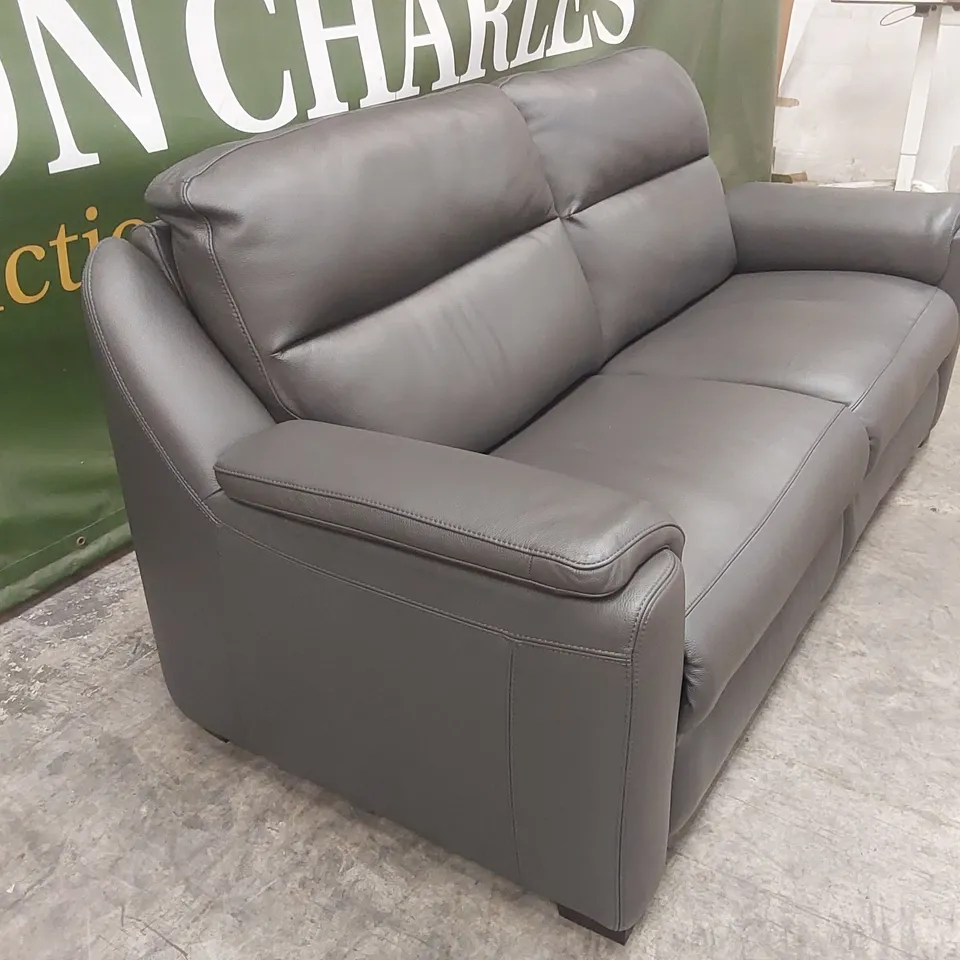 QUALITY DESIGNER ITALIAN MADE PARMA 3 SEATER LEATHER SOFA