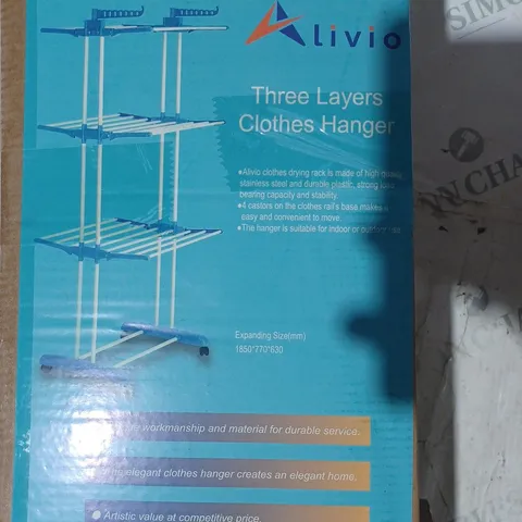 BOXED ALIVIO THREE LAYER CLOTHES HANGER