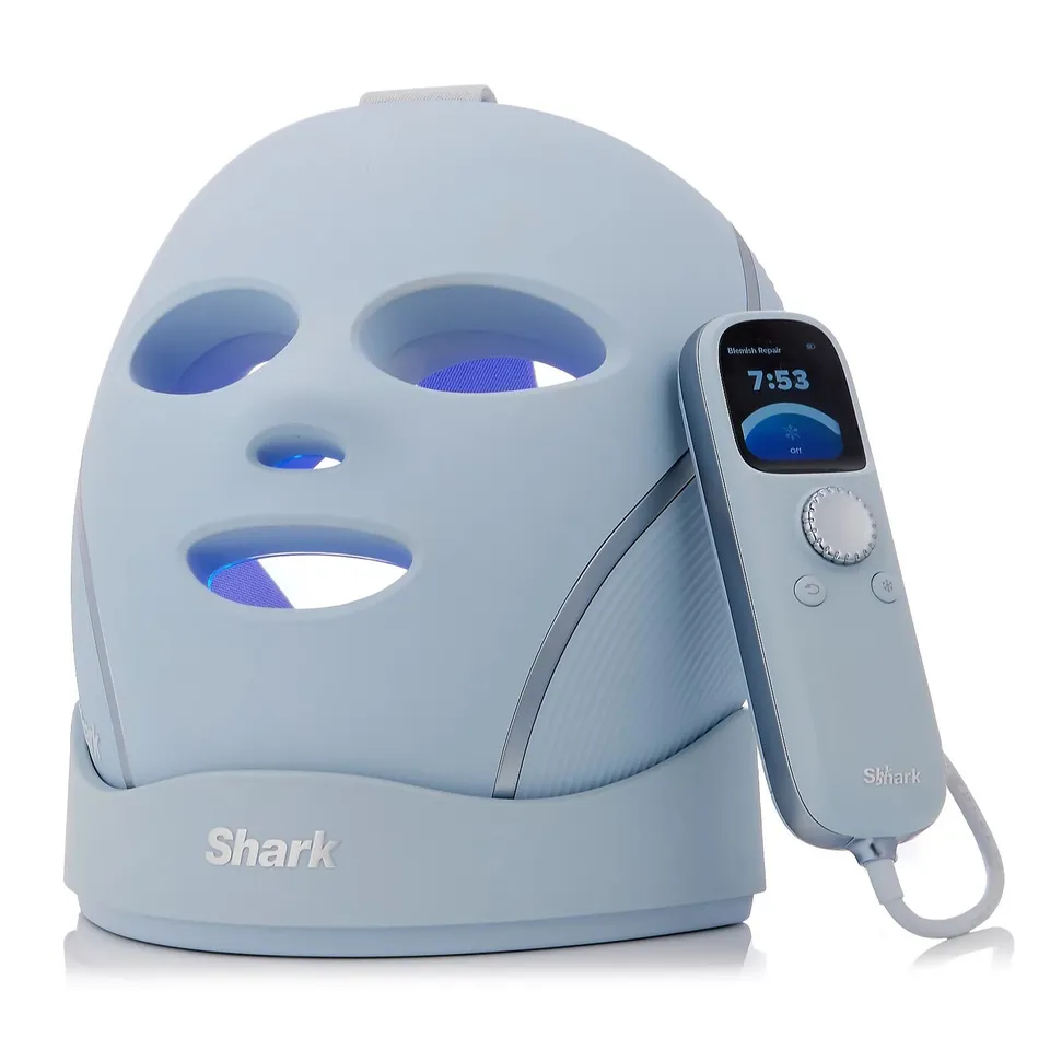 SHARK CRYOGLOW LED MASK WITH CHARGING STAND 