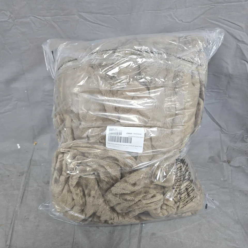 COZEE HOME LUXURY FAUX FUR HEATED THROW