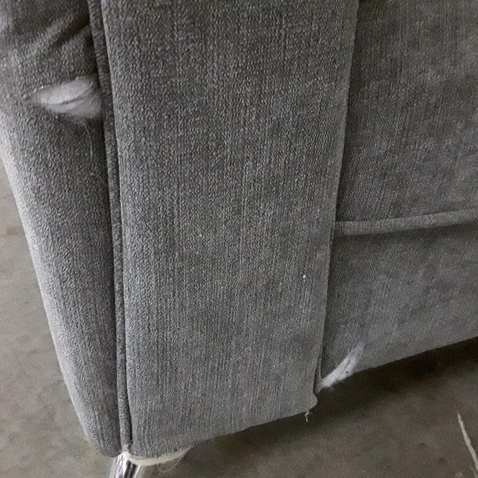 QUALITY DESIGNER 2 SEATER SOFA - GREY FABRIC