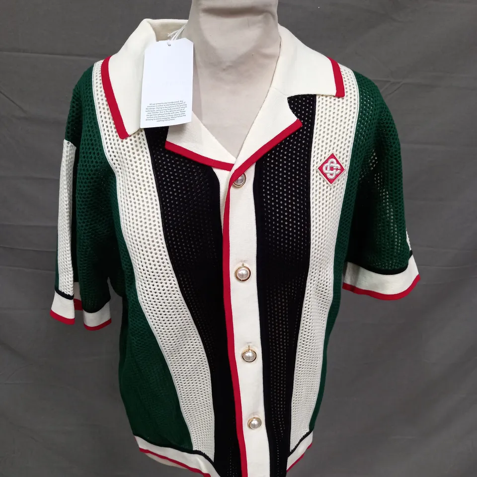 CASA BLANCA TENNIS CLUB KNITTED OVER SHIRT - SMALL