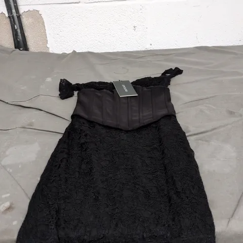 ZARA OUTCAST MINI DRESS BLACK SMALL WITH TAGS