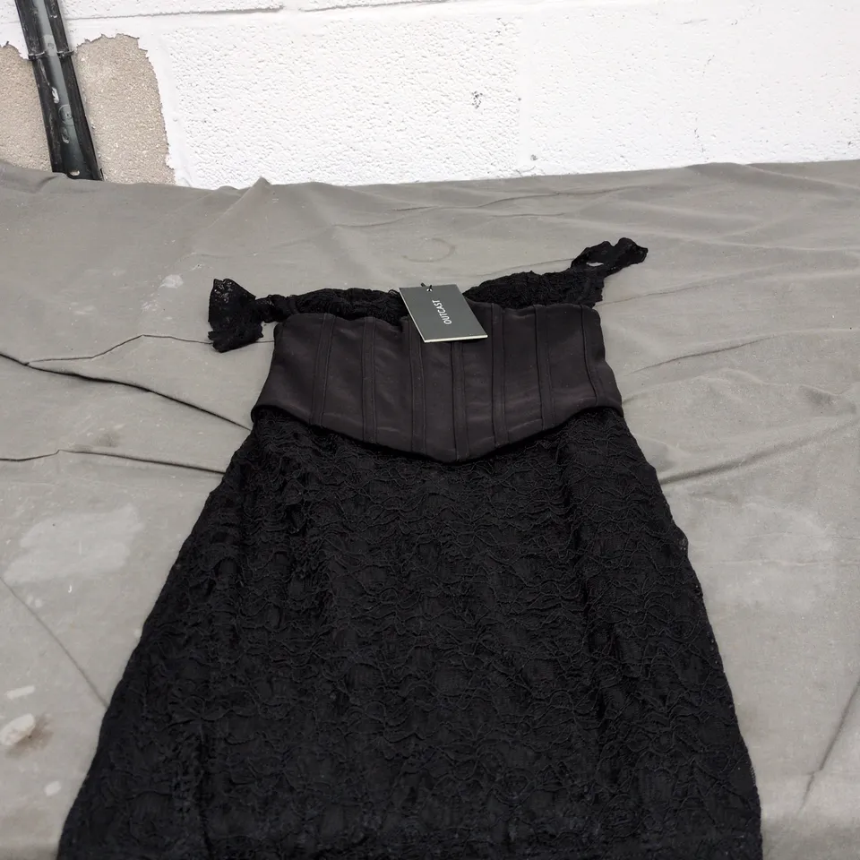 ZARA OUTCAST MINI DRESS BLACK SMALL WITH TAGS