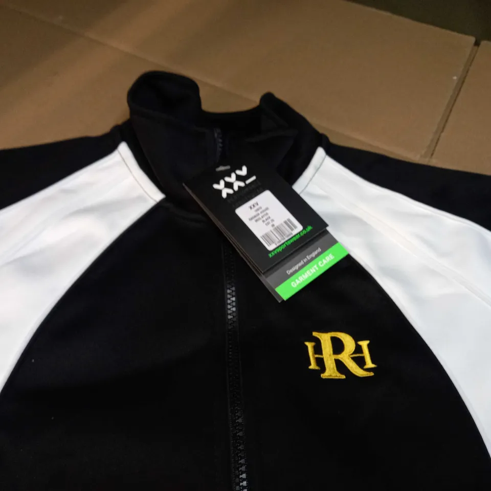 RADNOR HOUSE BLACK MIDLAYER FITNESS TOP - SIZE 36