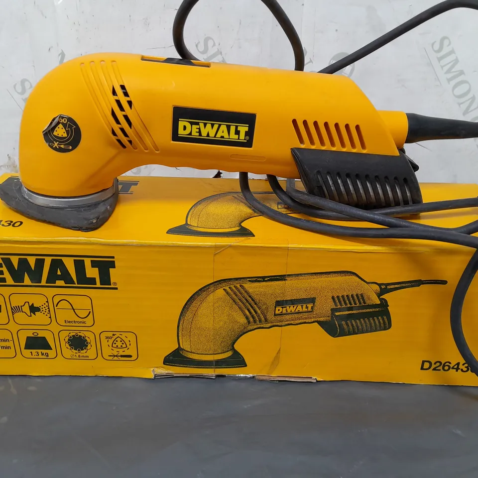 BOXED DEWALT DETAIL SANDER (D26430