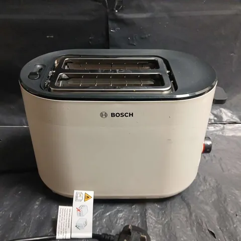 BOSCH 2-SLICE TOASTER – CREAM WITH CHROME INTERIOR