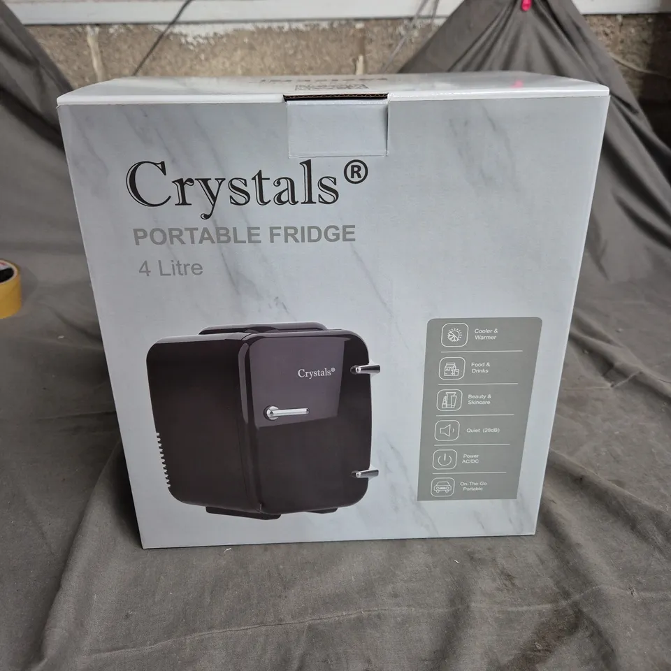 CRYSTALS PORTABLE FRIDGE 4 LITRE