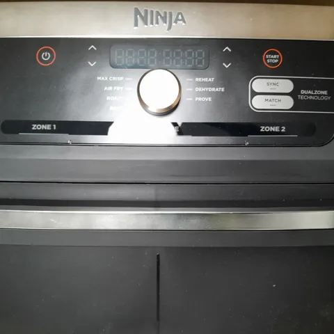 BOXED NINJA 10.4L FOODI FLEXDRAWER DUAL AIR FRYER AF500UK IN BLACK