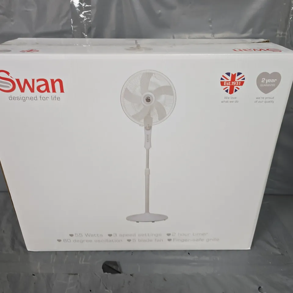 SWAN FREESTANDING STAND FAN - WHITE 