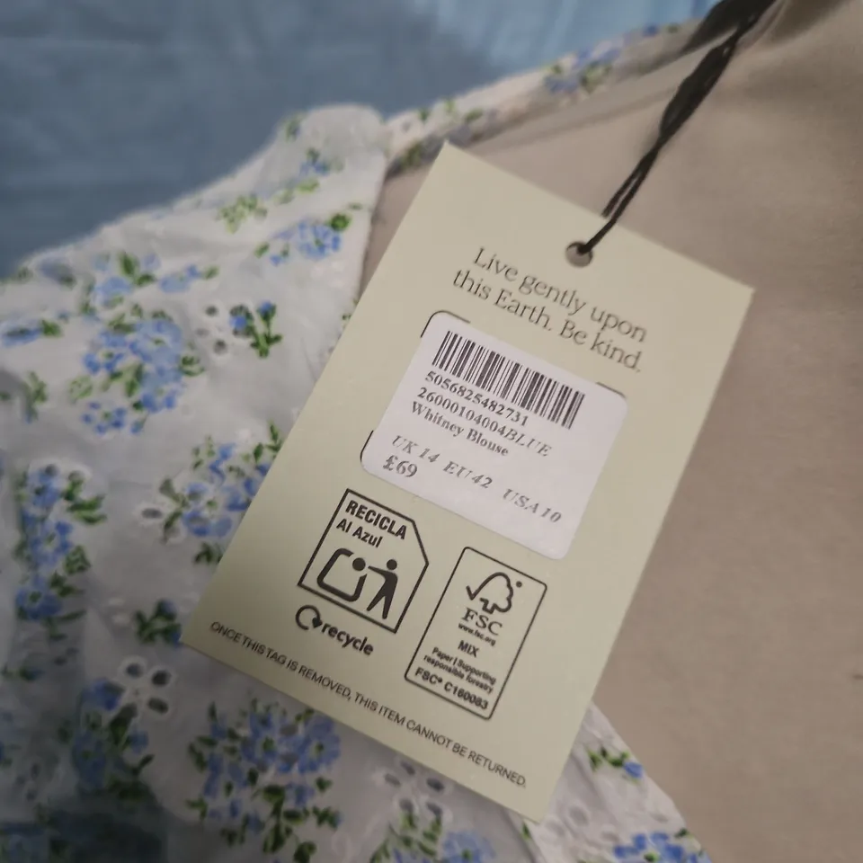 NOBODYS CHILD WHITNEY BLOUSE - UK 14
