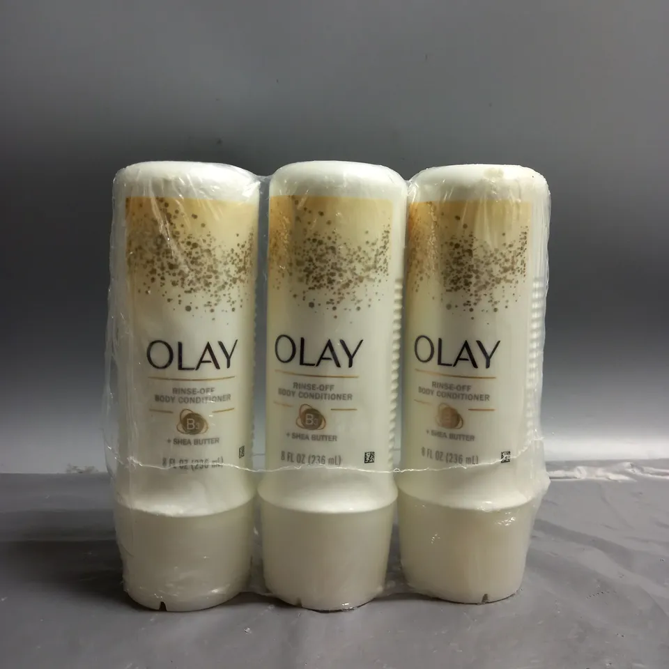 SET OF 3 OLAY BODY CONDITIONER WITH SHEA BUTTER (236ML)