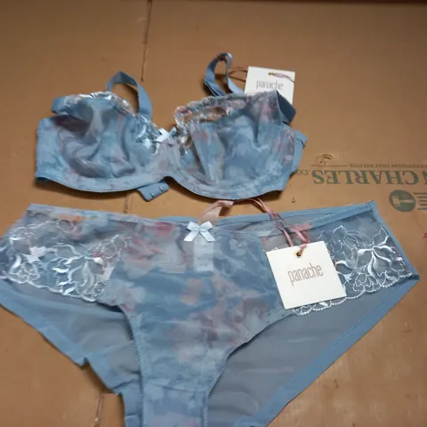 PANACHE TIANA BRA AND BRIEFS SET - BRA 34 D BRIEFS 12