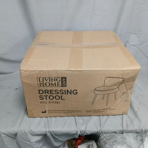 BOXED LIVING AND HOME DRESSING STOOL (ZH1387)