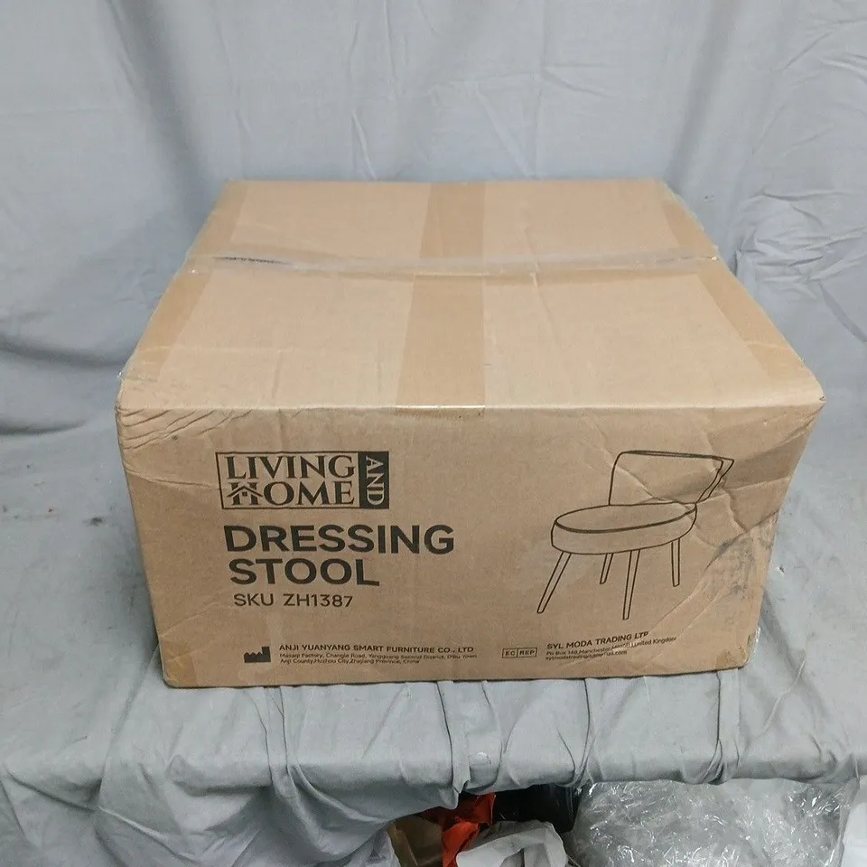 BOXED LIVING AND HOME DRESSING STOOL (ZH1387)