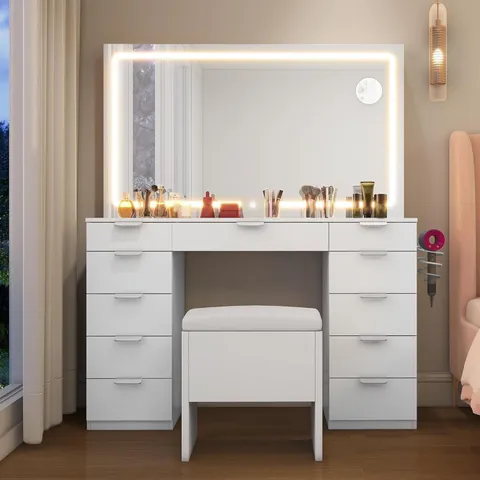 BOXED DRESSING TABLE WITH MIRROR (2 BOXES)