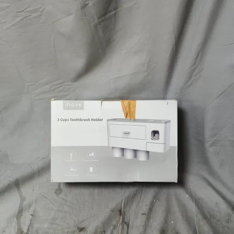 IHAVE 3 CUPS TOOTHBRUSH HOLDER – BATHROOM ACCESSORY, BOXED