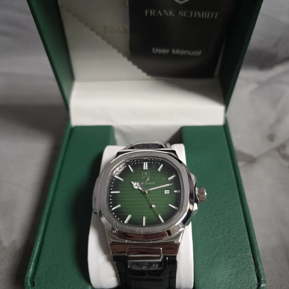 BOXED FRANK SCHMIDT MASTER AMBASSADOR WRISTWATCH