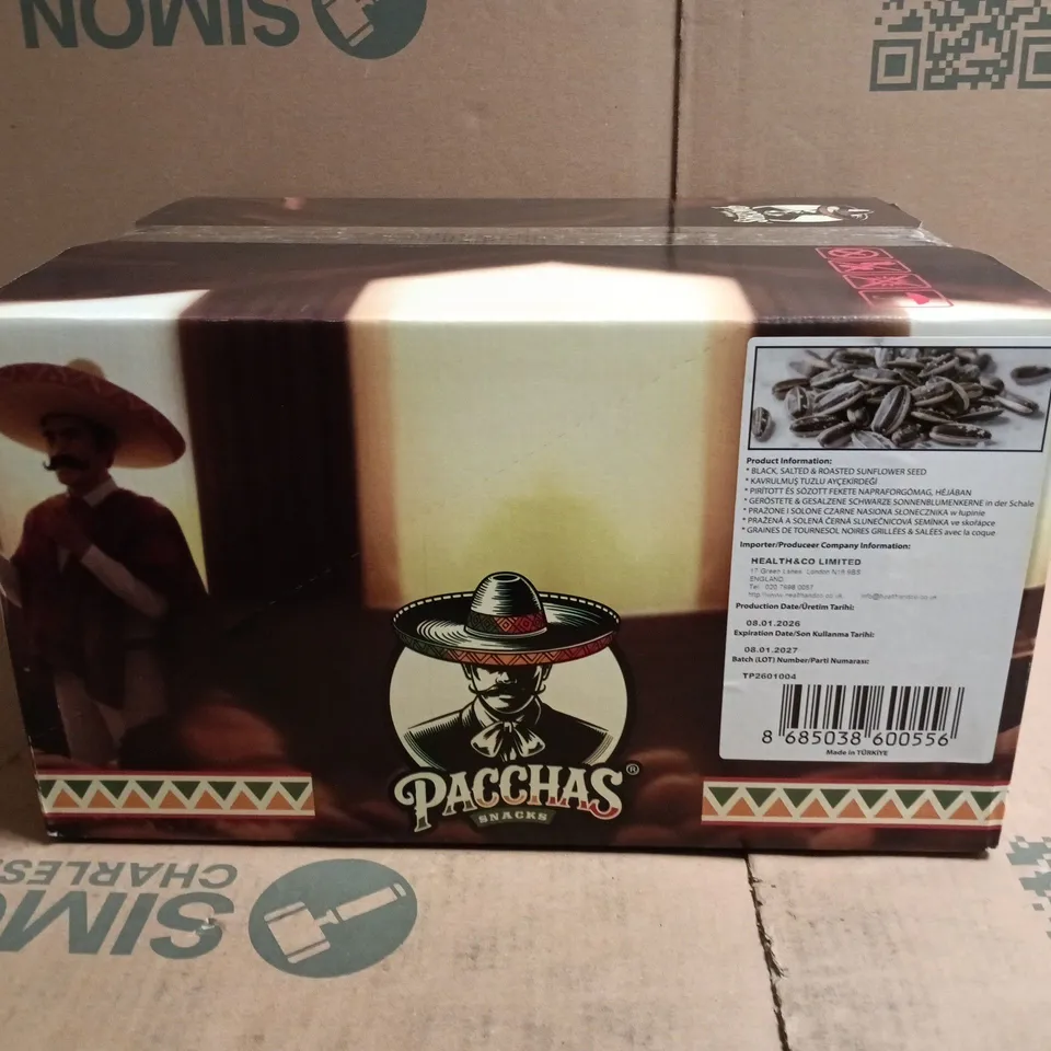 PACCHAS SNACKS MULTIPACK (12 X 250G BAGS) - SUNFLOWER SEEDS