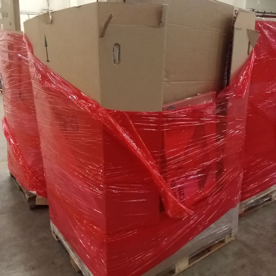 PALLET OF ASSORTED HOUSEHOLD GOODS AND PRODUCTS TO INCLUDE; PRESSURE WASHER, PORTABLE BBQ, BATH MAT ETC