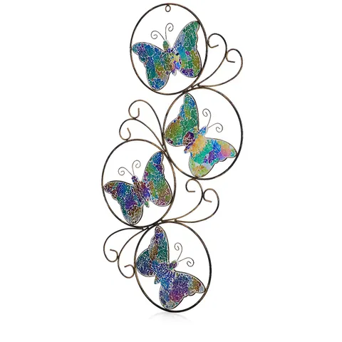 GARDEN REFLECTIONS MOSAIC BUTTERFLY FLUTTER WALL HANGING