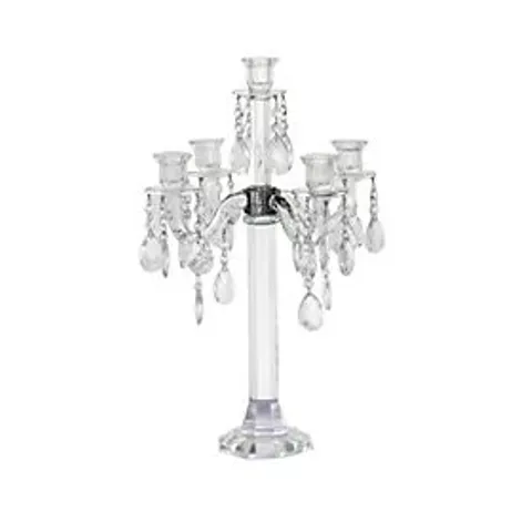 JM BY JULIEN MACDONALD LARGE GLASS CANDELABRA